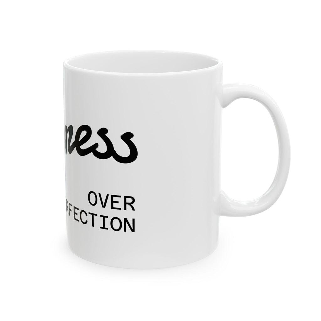 Progress Over Perfection Ceramic Mug — Inspirational Coffee Cup (11oz & 15oz)